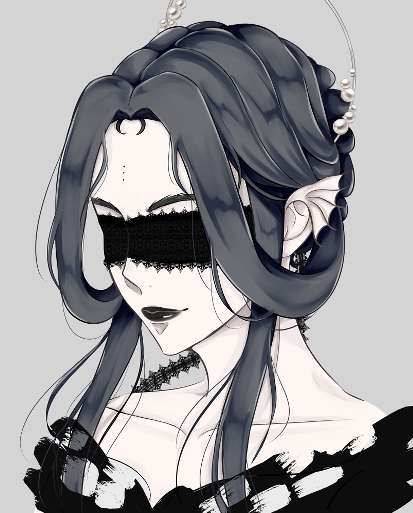 Charakterillustration von Cora im Anime-Stil