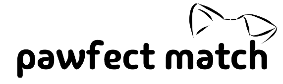 Pawfect Match Logo — Wortmarke mit Hundeohren-Icon